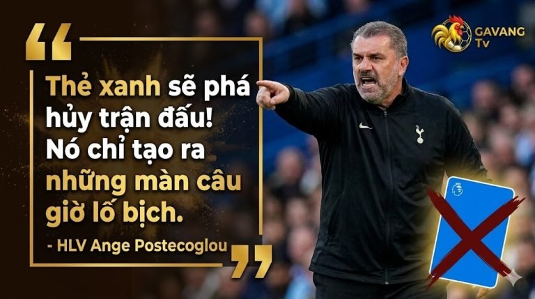 HLV Ange Postecoglou của Tottenham phản ứng dữ dội và tẩy chay việc áp dụng thẻ xanh trong bóng đá chuyên nghiệp vì lo ngại làm hỏng trận đấu.